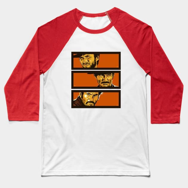 Blondie Angel Eyes Tuco Baseball T-Shirt by lunatriasih